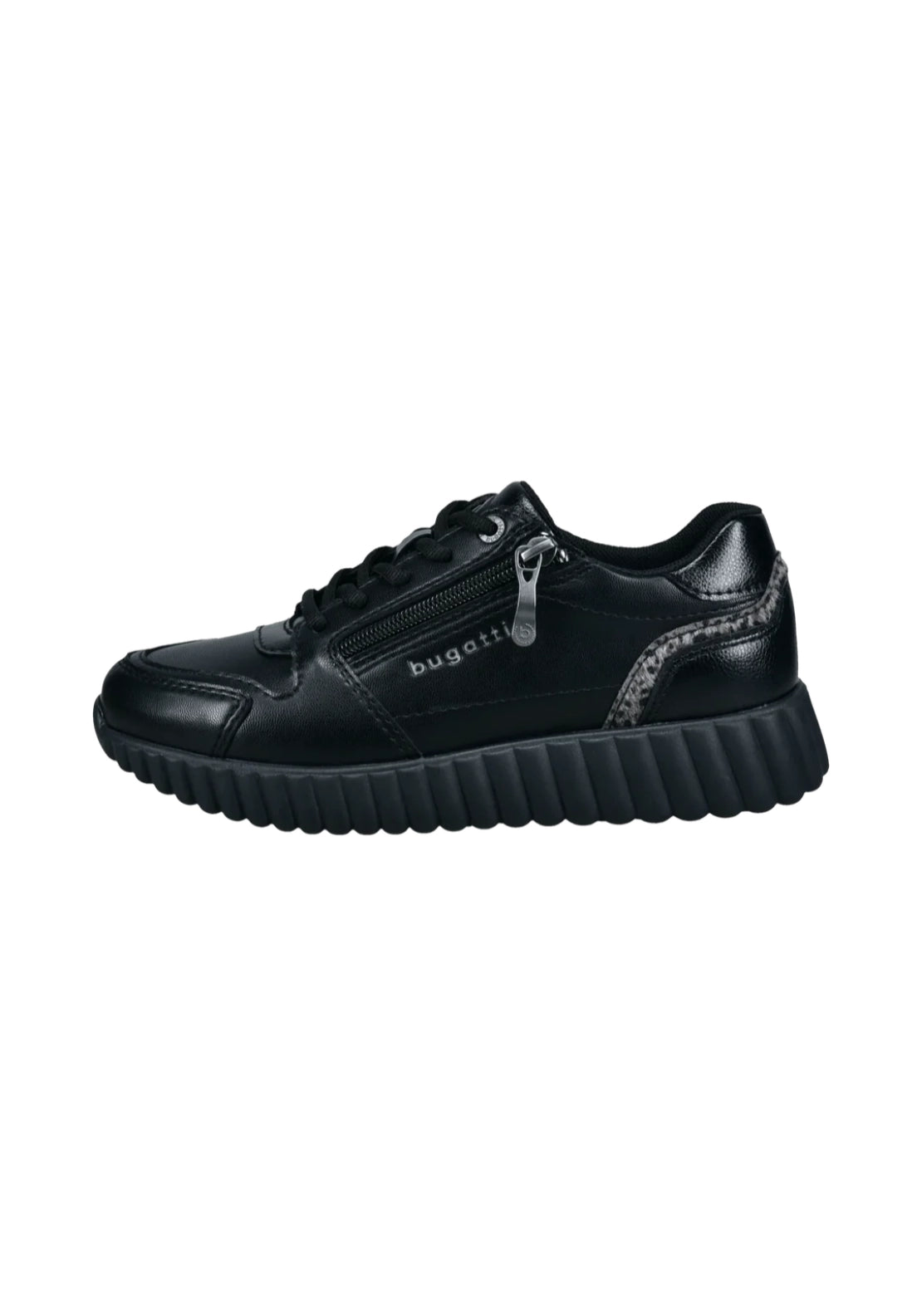 Bagatt Carini Sneaker - Black/animal Print 1 Shaws Department Stores