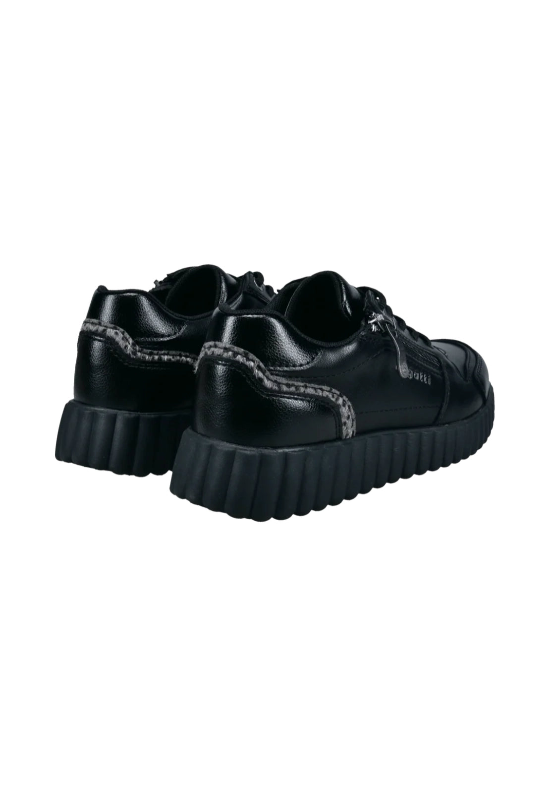 Bagatt Carini Sneaker - Black/animal Print 5 Shaws Department Stores