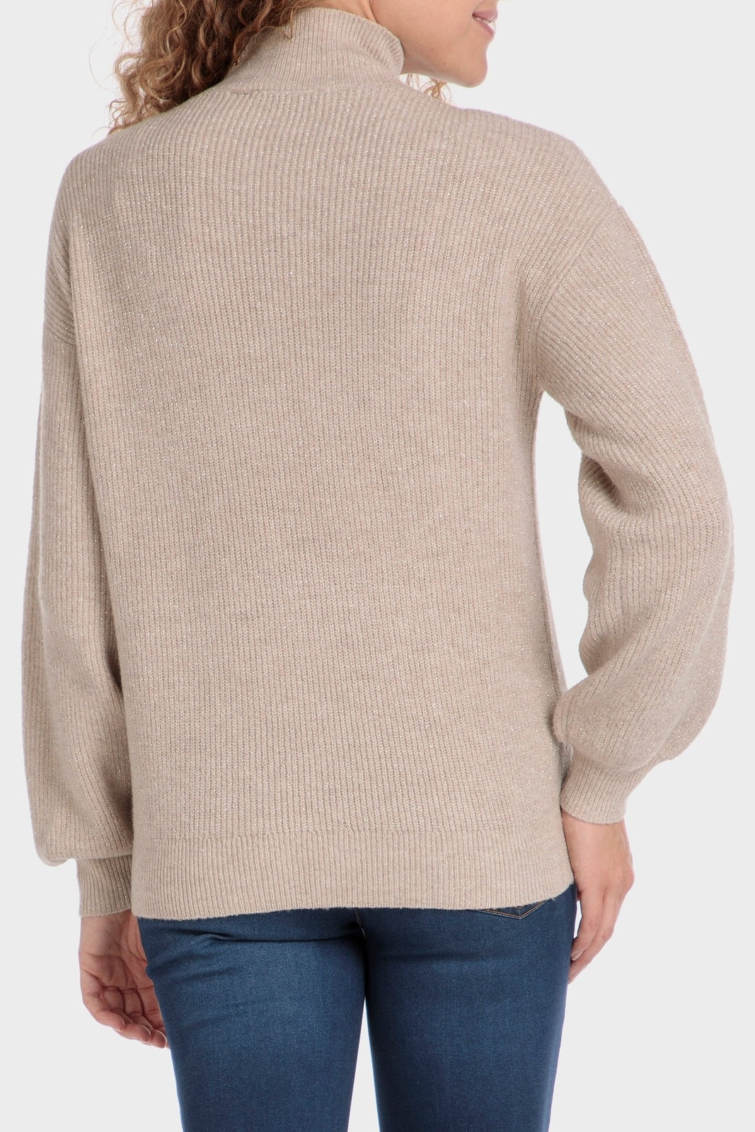 Punt Roma Braids Sweater - Beige 2 Shaws Department Stores