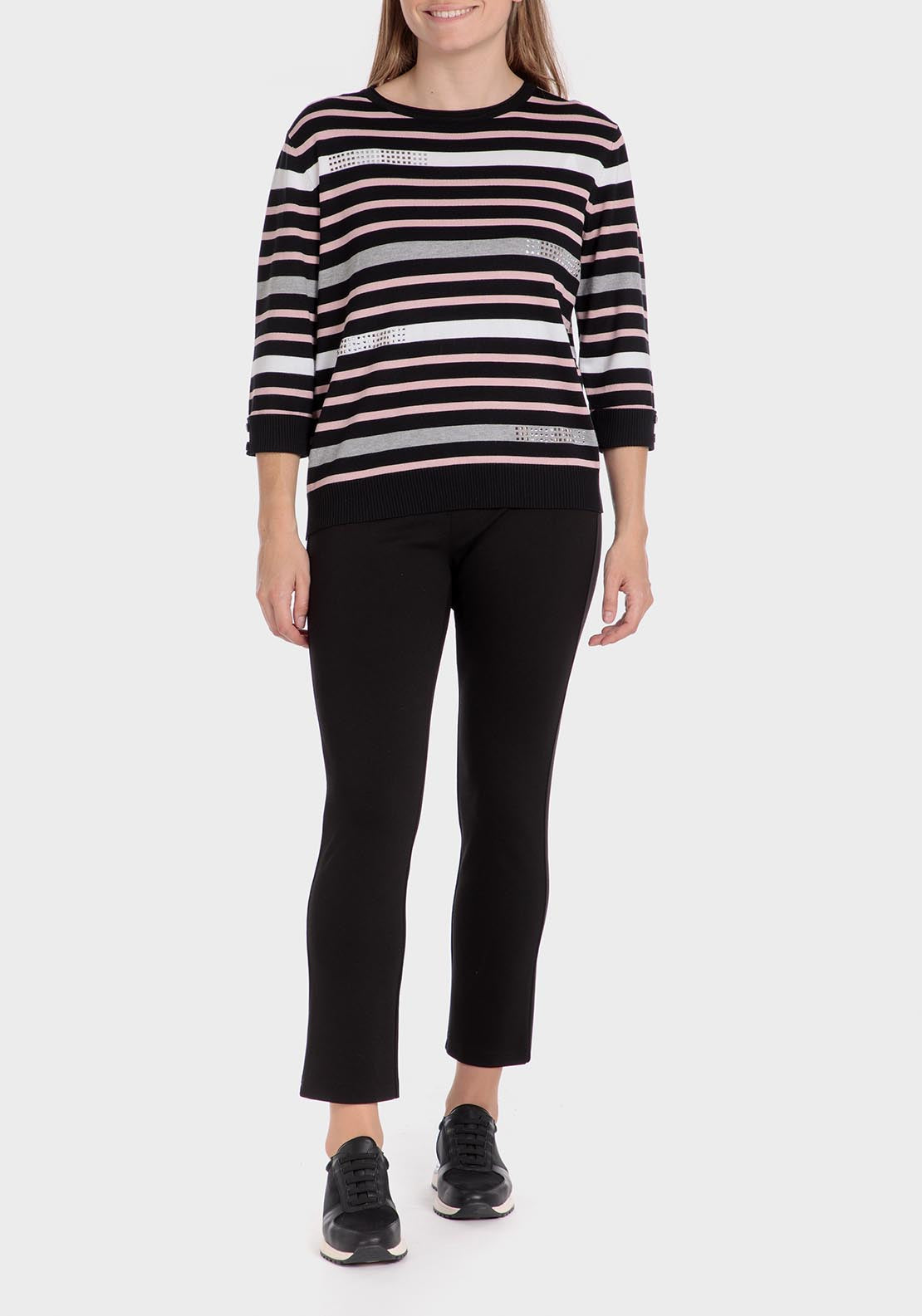 Punt Roma Ponte di roma trousers - Black 1 Shaws Department Stores