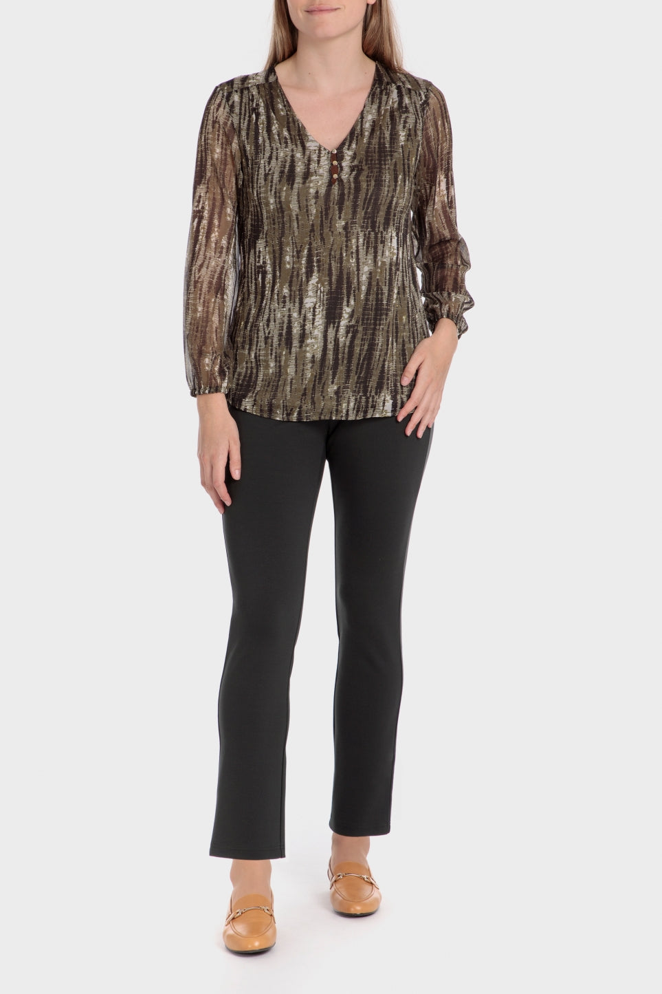 Punt Roma Ponte di roma trousers - Green 3 Shaws Department Stores