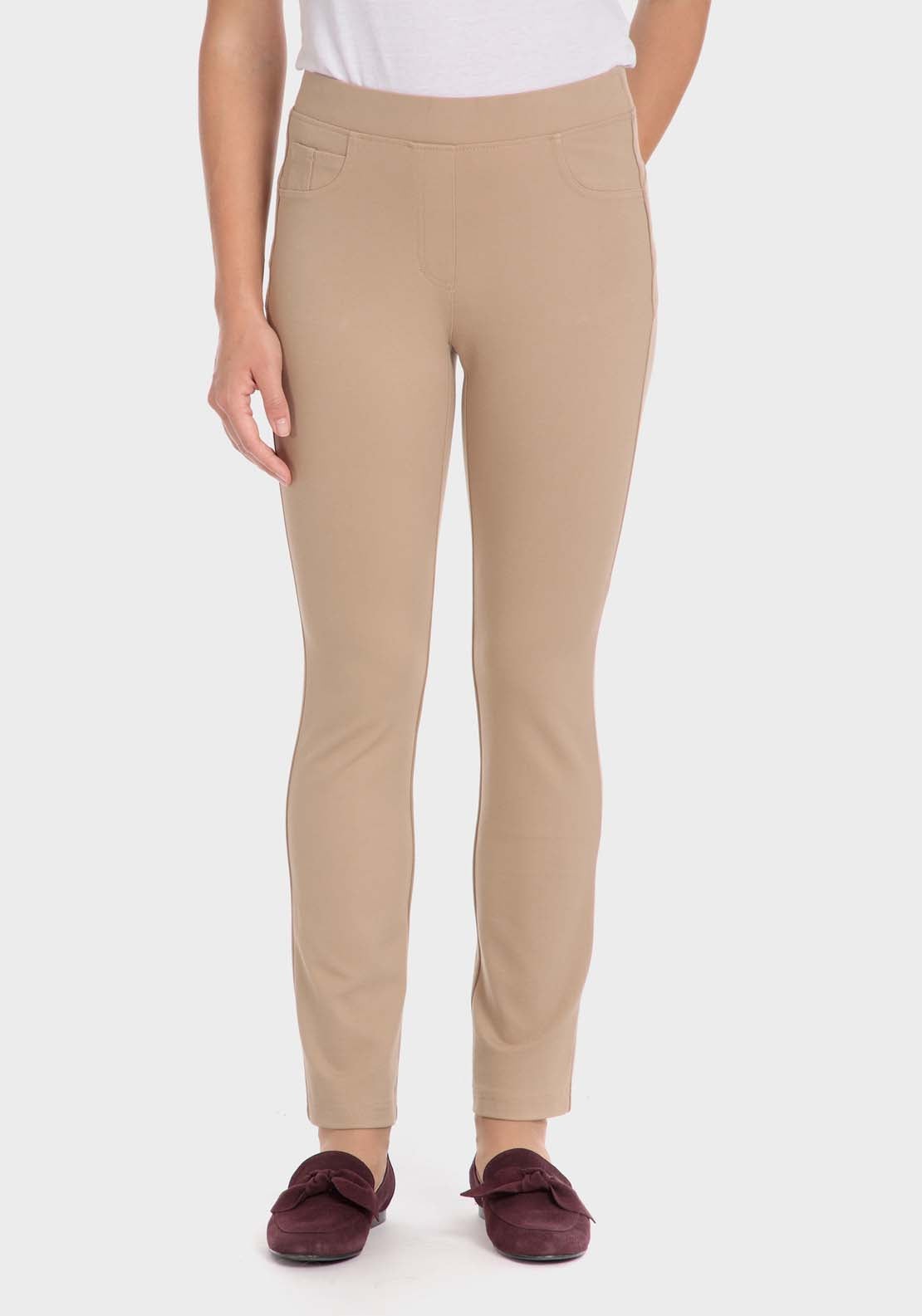 Punt Roma Push Up Trousers - Beige / Sand 1 Shaws Department Stores