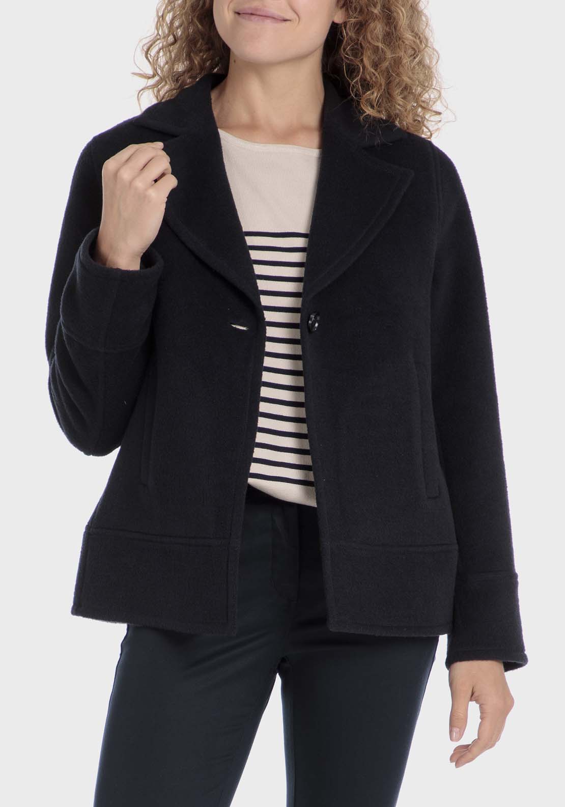 Navy blue short coat online