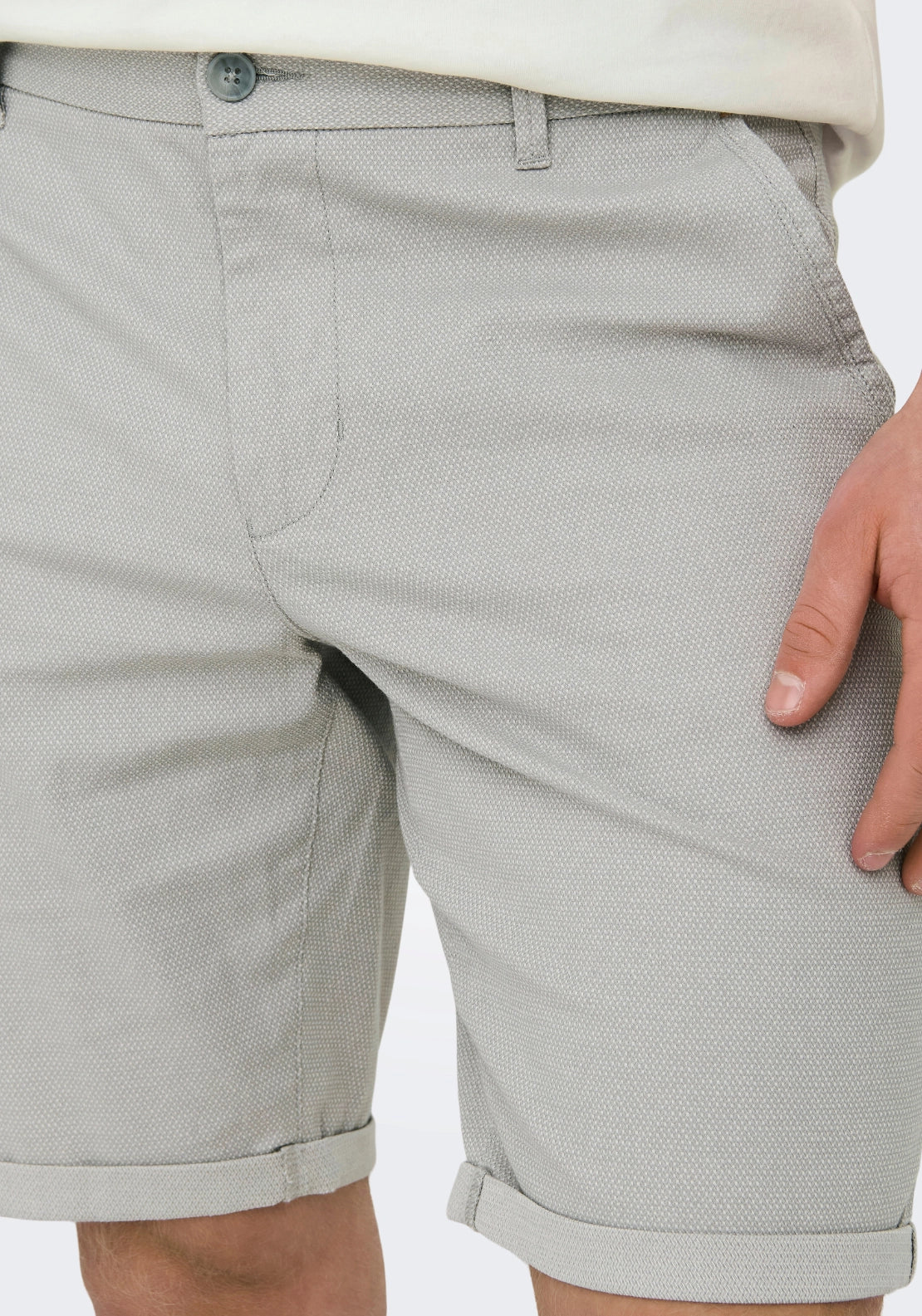 Peter Regular Fit Shorts - Limestone