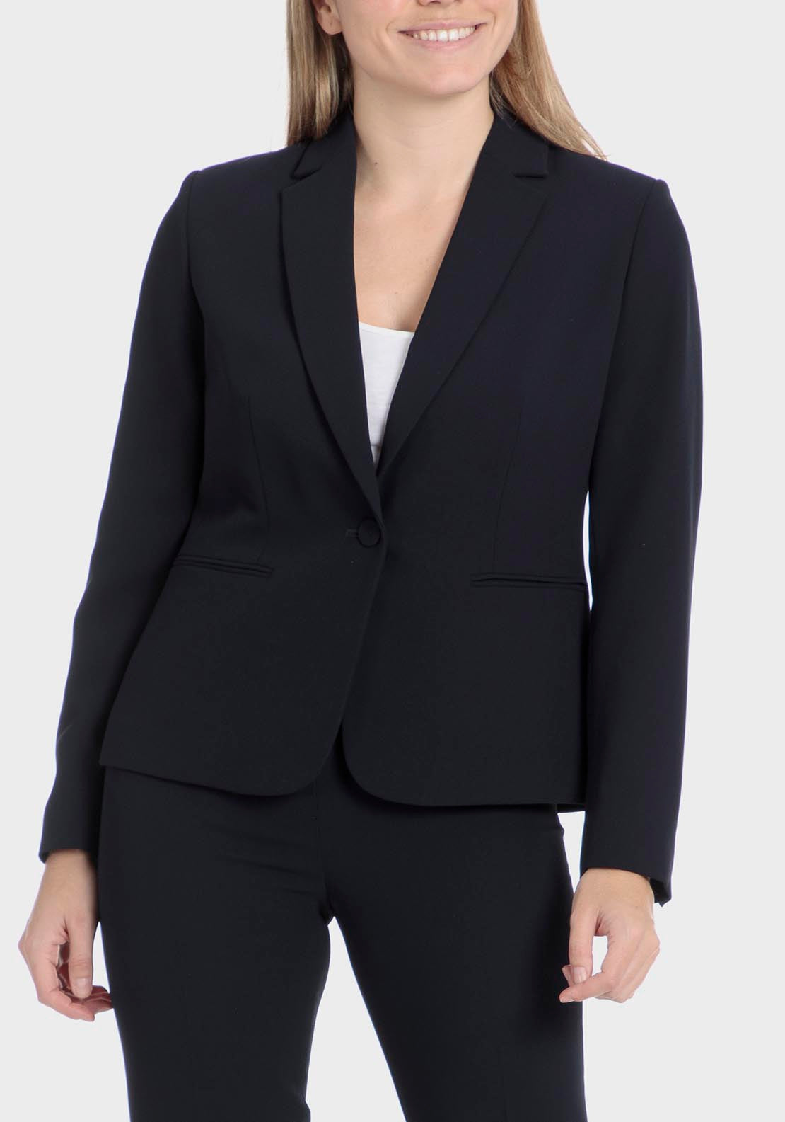 Punt Roma Crepe blazer - Blue / Navy 5 Shaws Department Stores