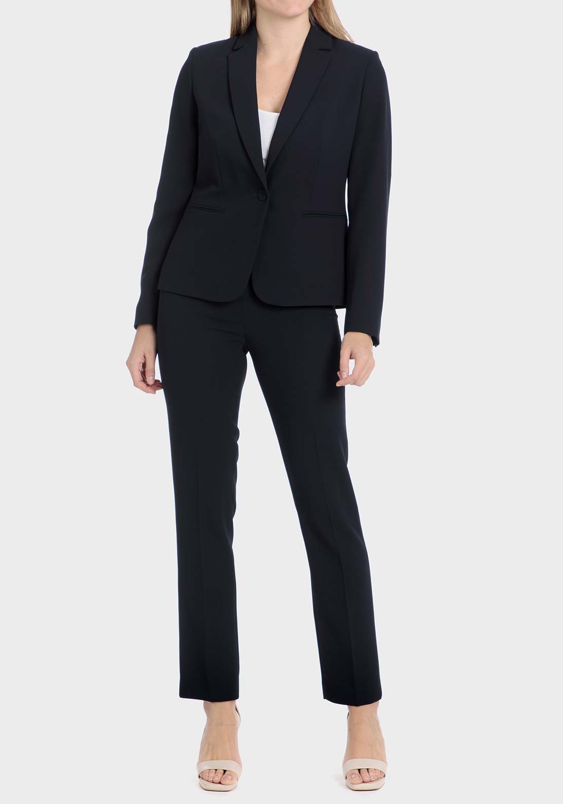 Punt Roma Crepe blazer - Blue / Navy 3 Shaws Department Stores