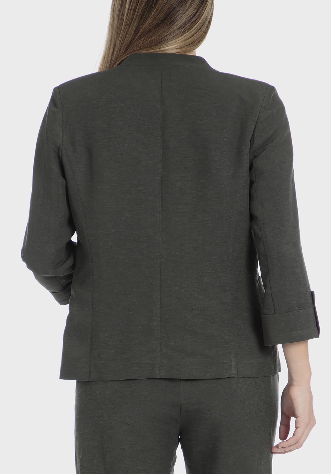 Punt Roma Linen blazer - Green 5 Shaws Department Stores