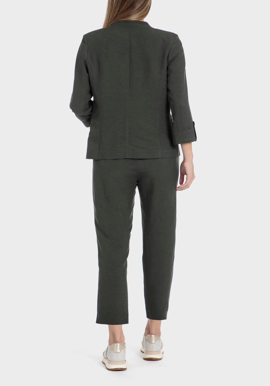 Punt Roma Linen blazer - Green 7 Shaws Department Stores