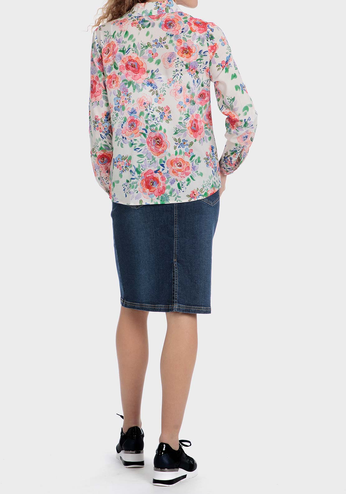 Punt Roma Floral shirt - Orange 4 Shaws Department Stores