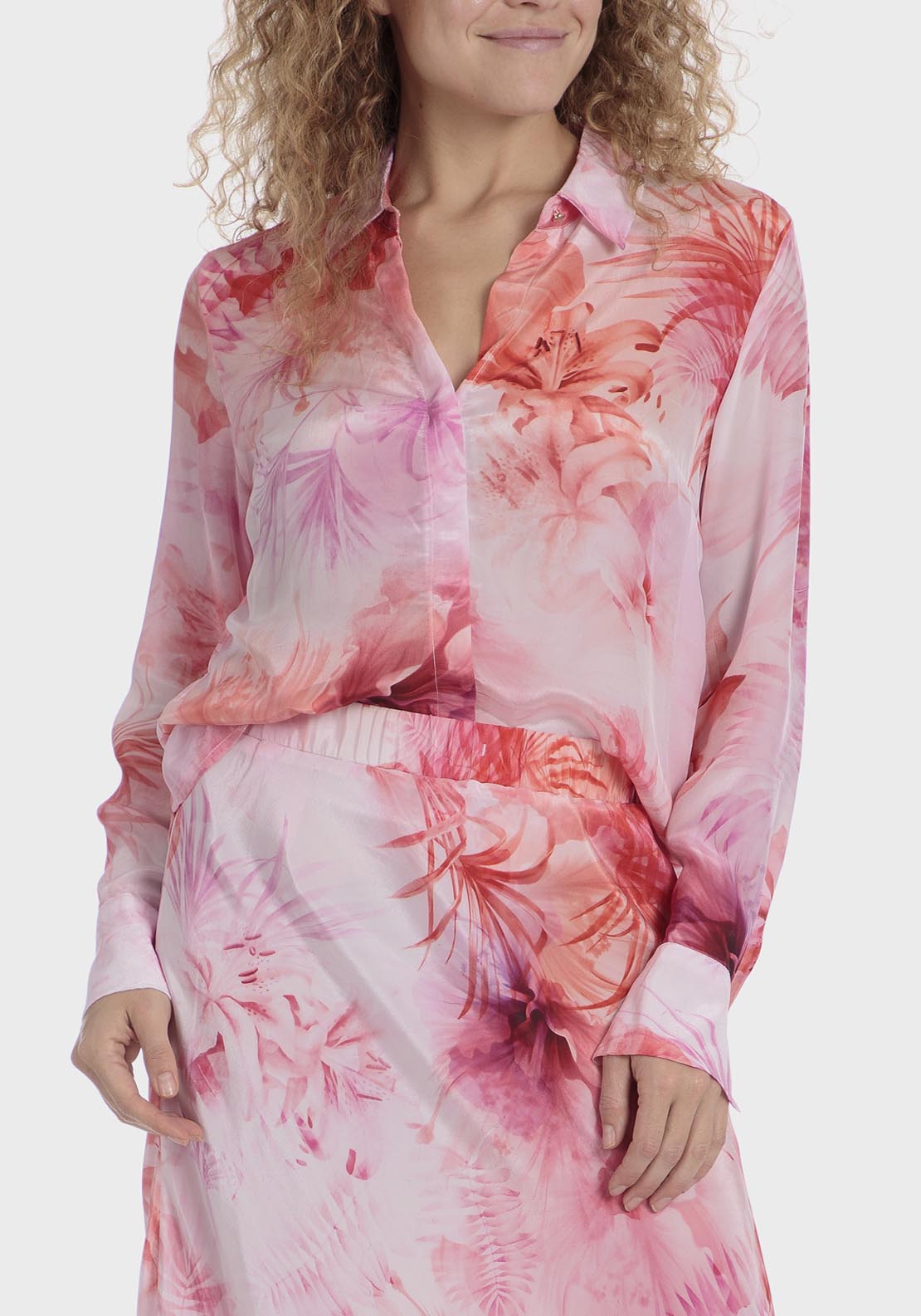 Punt Roma Printed shirt - Pink 6 Shaws Department Stores