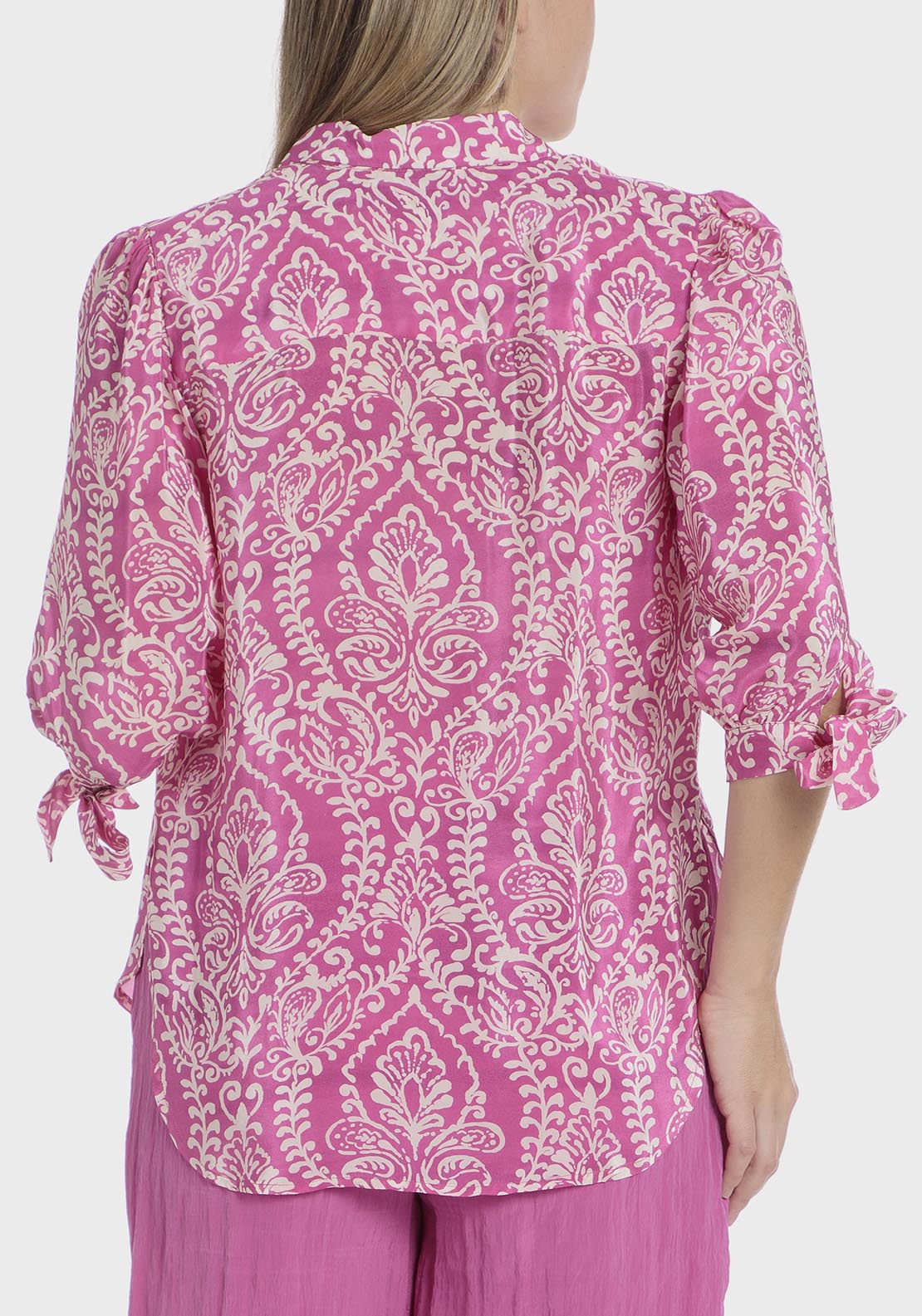 Punt Roma Printed Shirt - Fuchsia 2 Shaws Department Stores