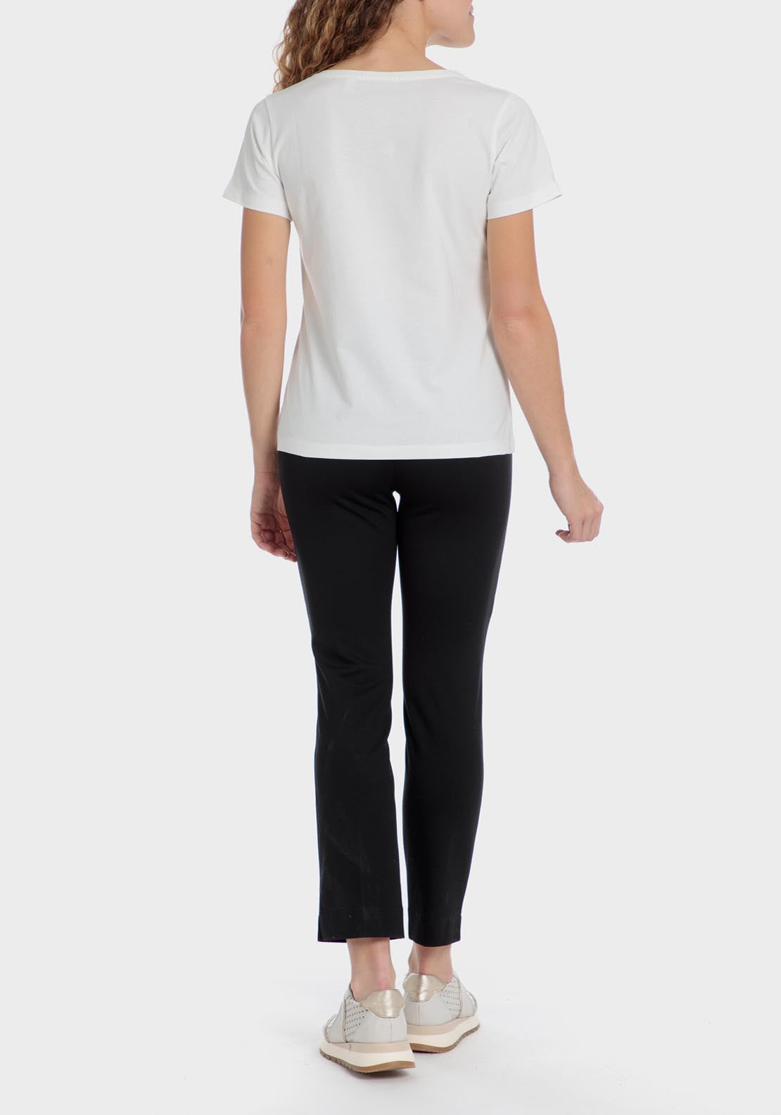 Punt Roma Studded t-shirt - White 5 Shaws Department Stores