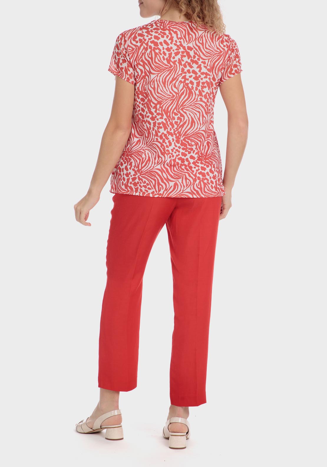 Punt Roma Plumetti Blouse - Red 4 Shaws Department Stores