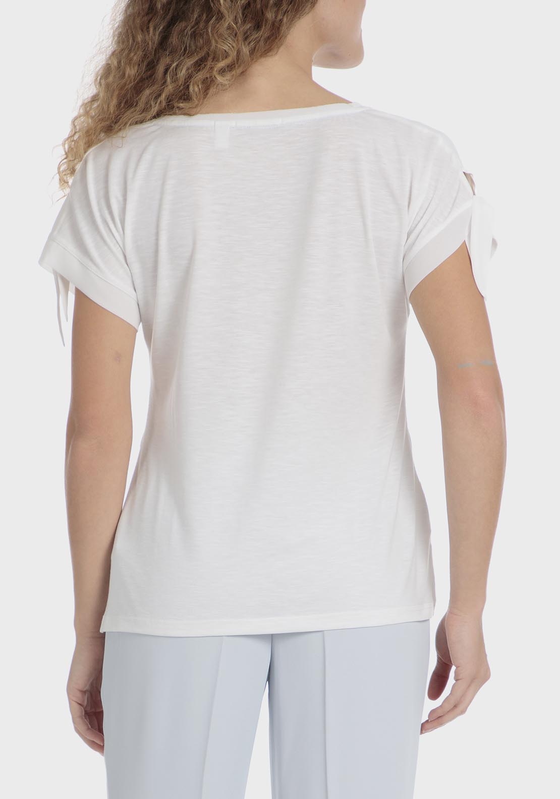 Punt Roma Floral Print T-Shirt - White 2 Shaws Department Stores