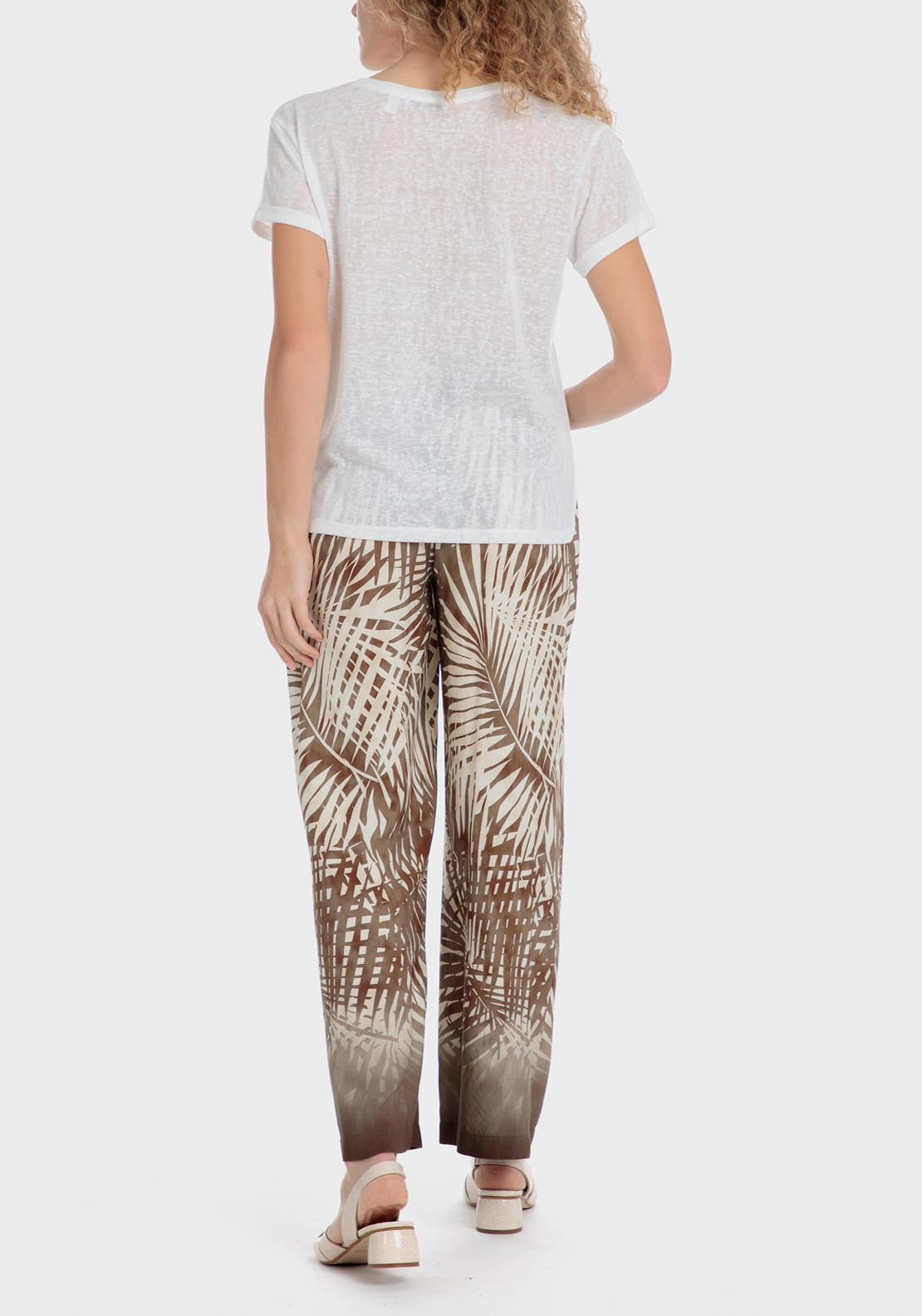 Punt Roma Printed T-Shirt - White 2 Shaws Department Stores