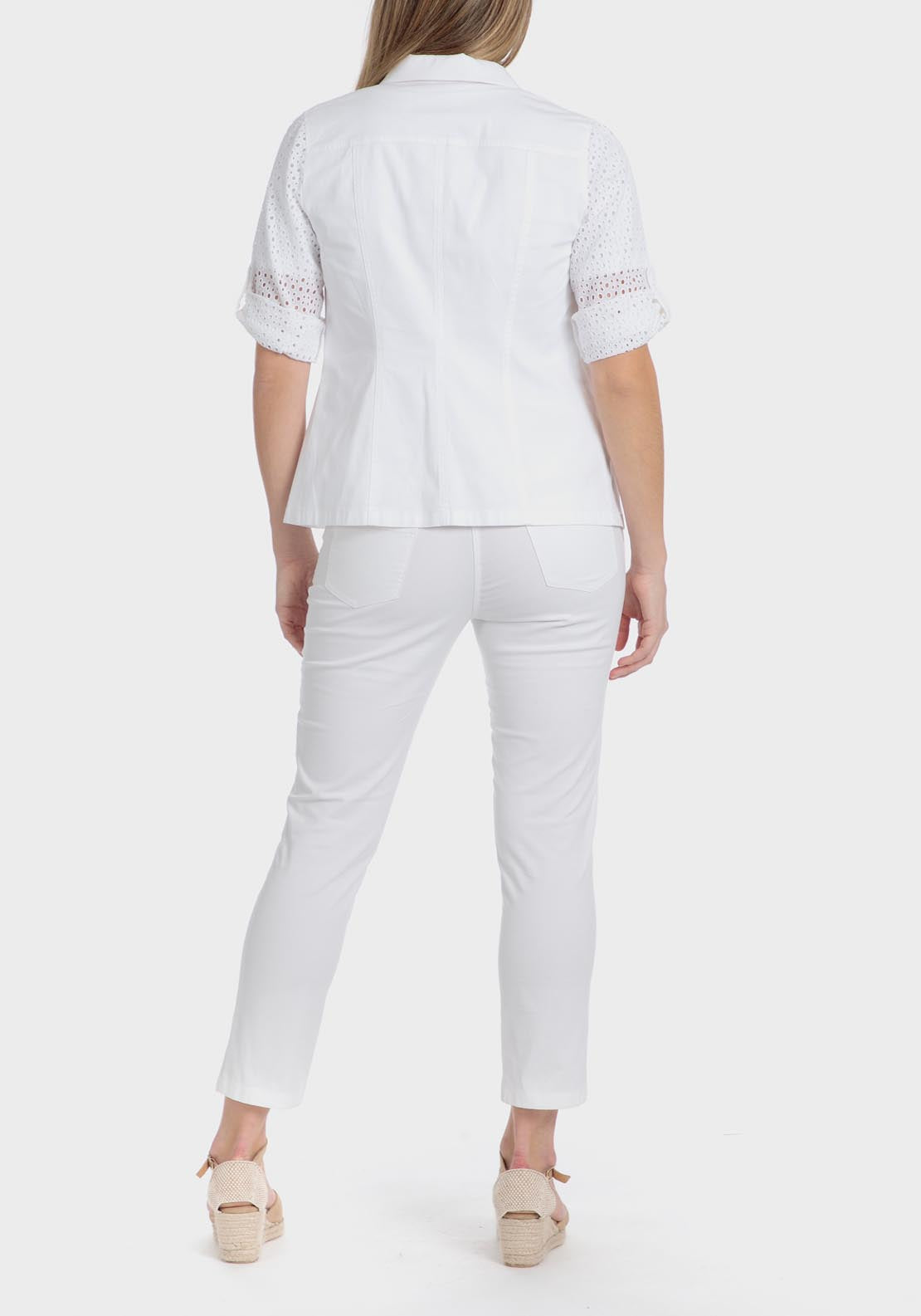 Punt Roma White Jacket - White 5 Shaws Department Stores