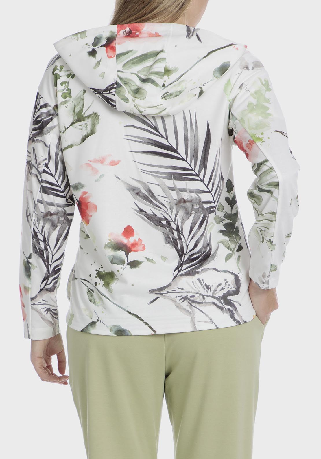 Punt Roma Printed sports jacket - Green Sage 8 Shaws Department Stores