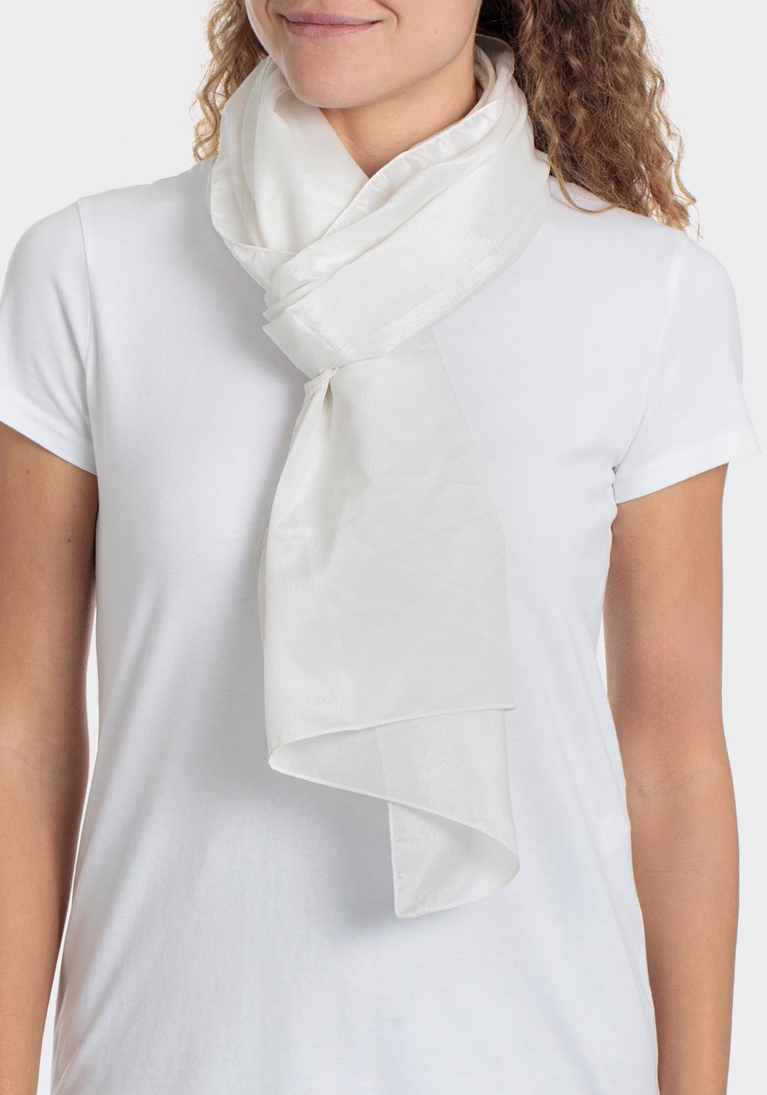 Punt Roma Scarf - White 1 Shaws Department Stores