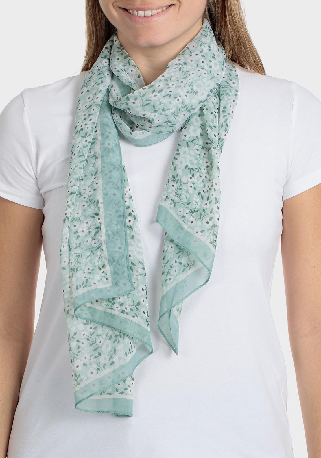 Punt Roma Foulard - Green 1 Shaws Department Stores