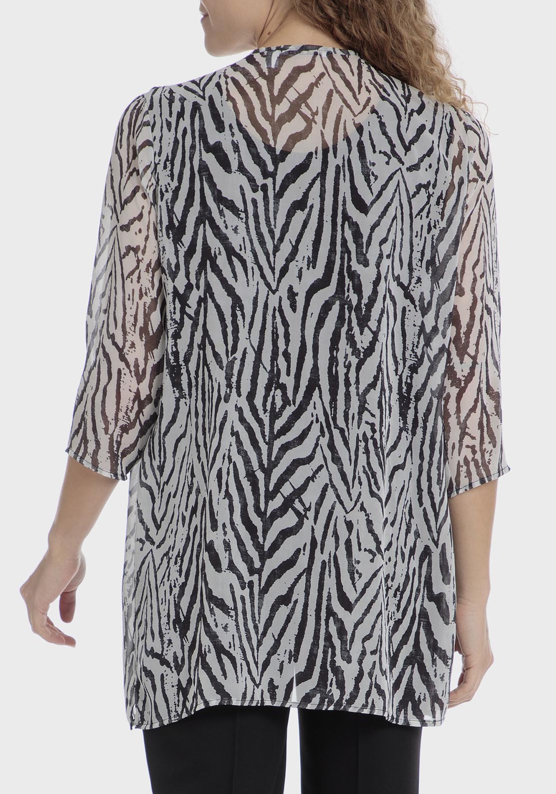 Punt Roma Faux Printed Twinset - Black 2 Shaws Department Stores