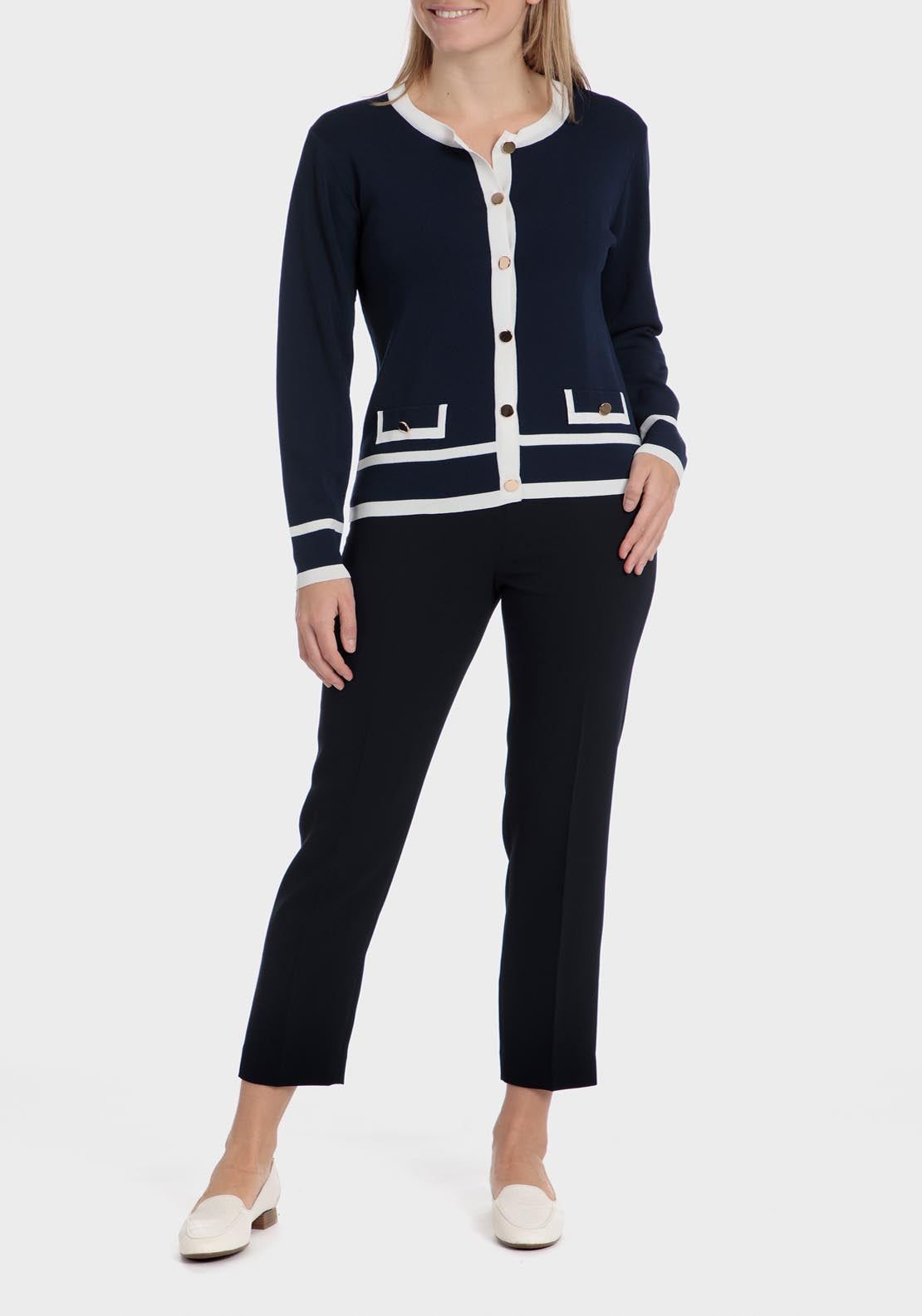 Punt Roma Two-tone jacket - Blue / Navy 5 Shaws Department Stores