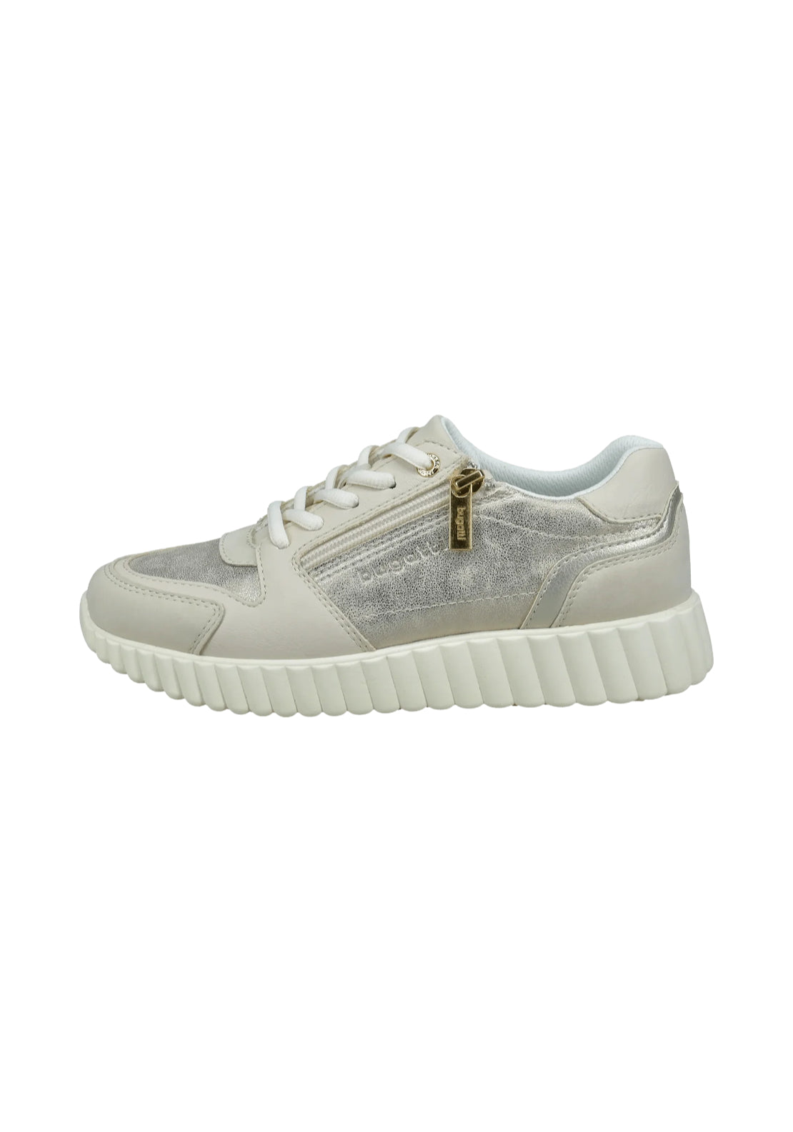 Bugatti Sports Trainer - Beige/metallic 1 Shaws Department Stores