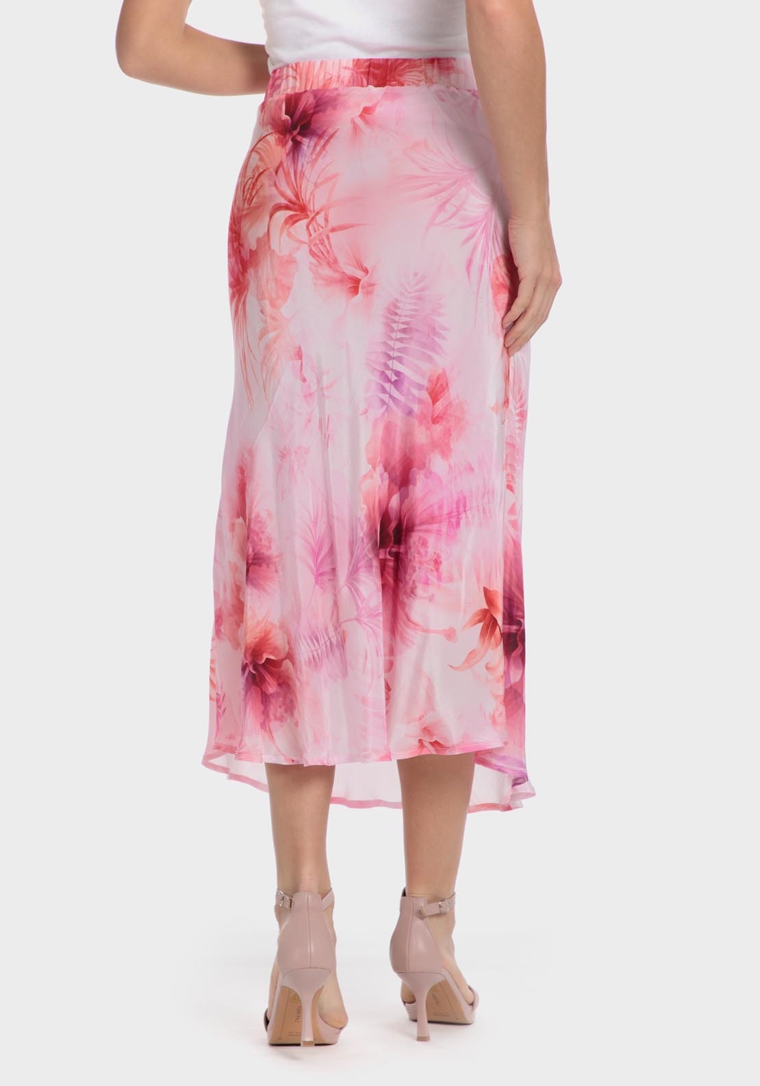 Punt Roma Printed skirt - Pink 8 Shaws Department Stores