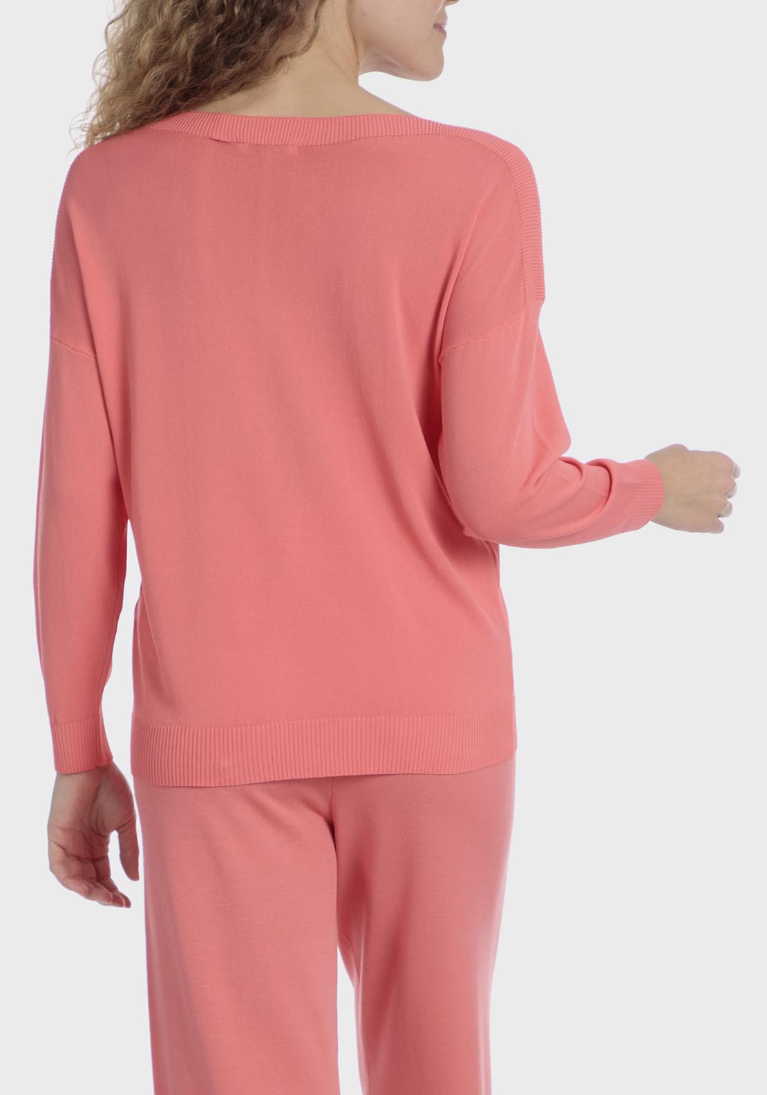 Punt Roma Basic Sweater - Orange 2 Shaws Department Stores