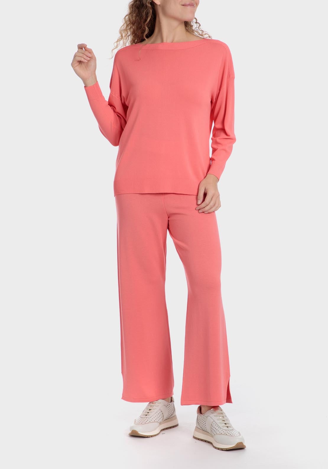 Punt Roma Basic Sweater - Orange 3 Shaws Department Stores