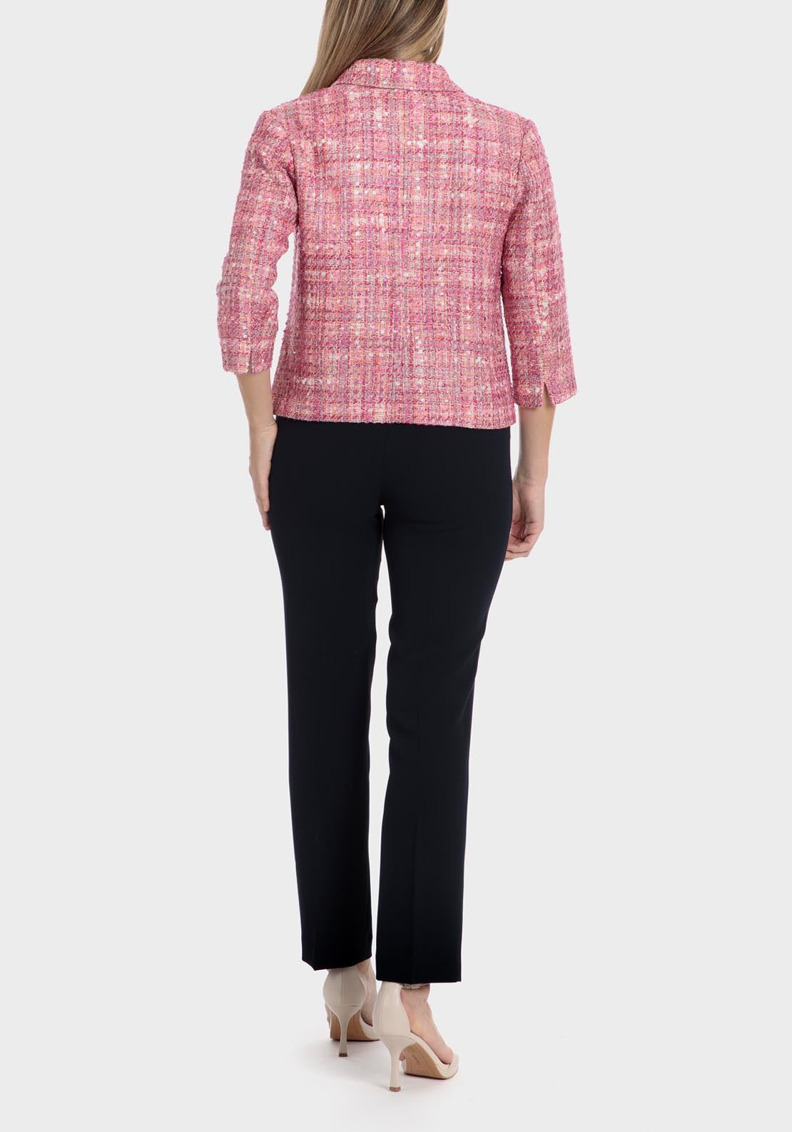 Punt Roma Crepe trousers with elastic - Blue / Navy 8 Shaws Department Stores