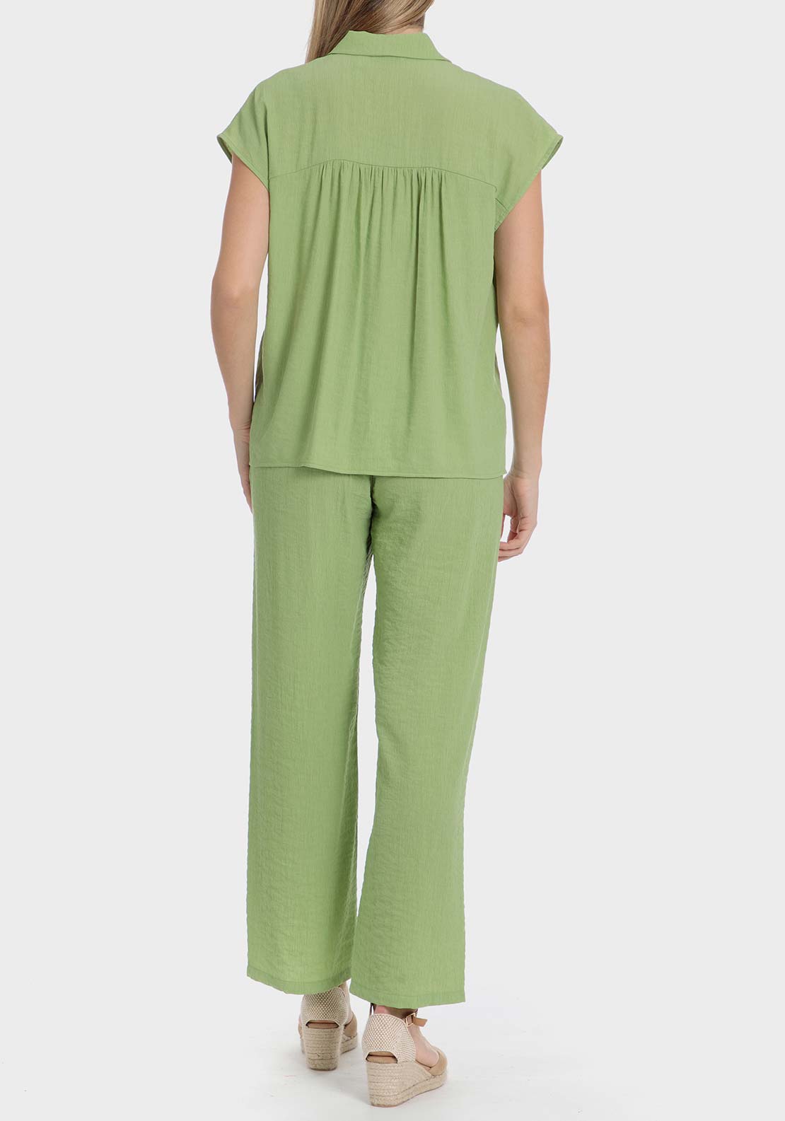 Punt Roma Green trousers - Green 4 Shaws Department Stores