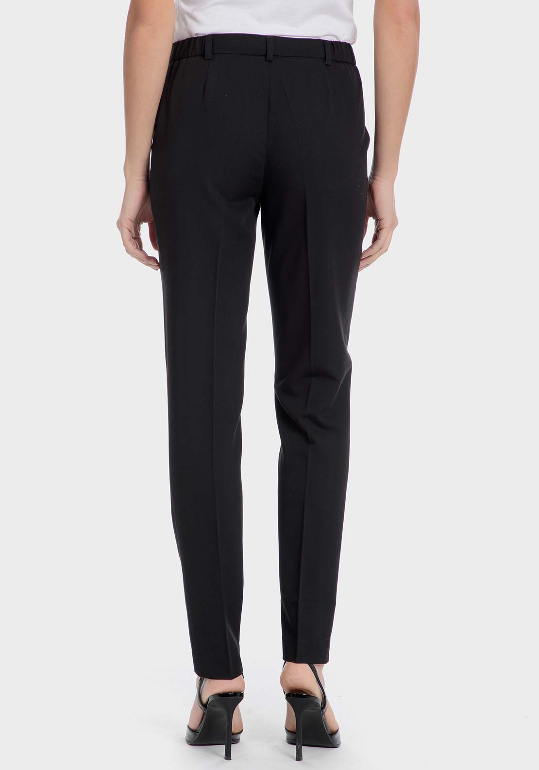 Punt Roma Viscose trousers - Black 2 Shaws Department Stores