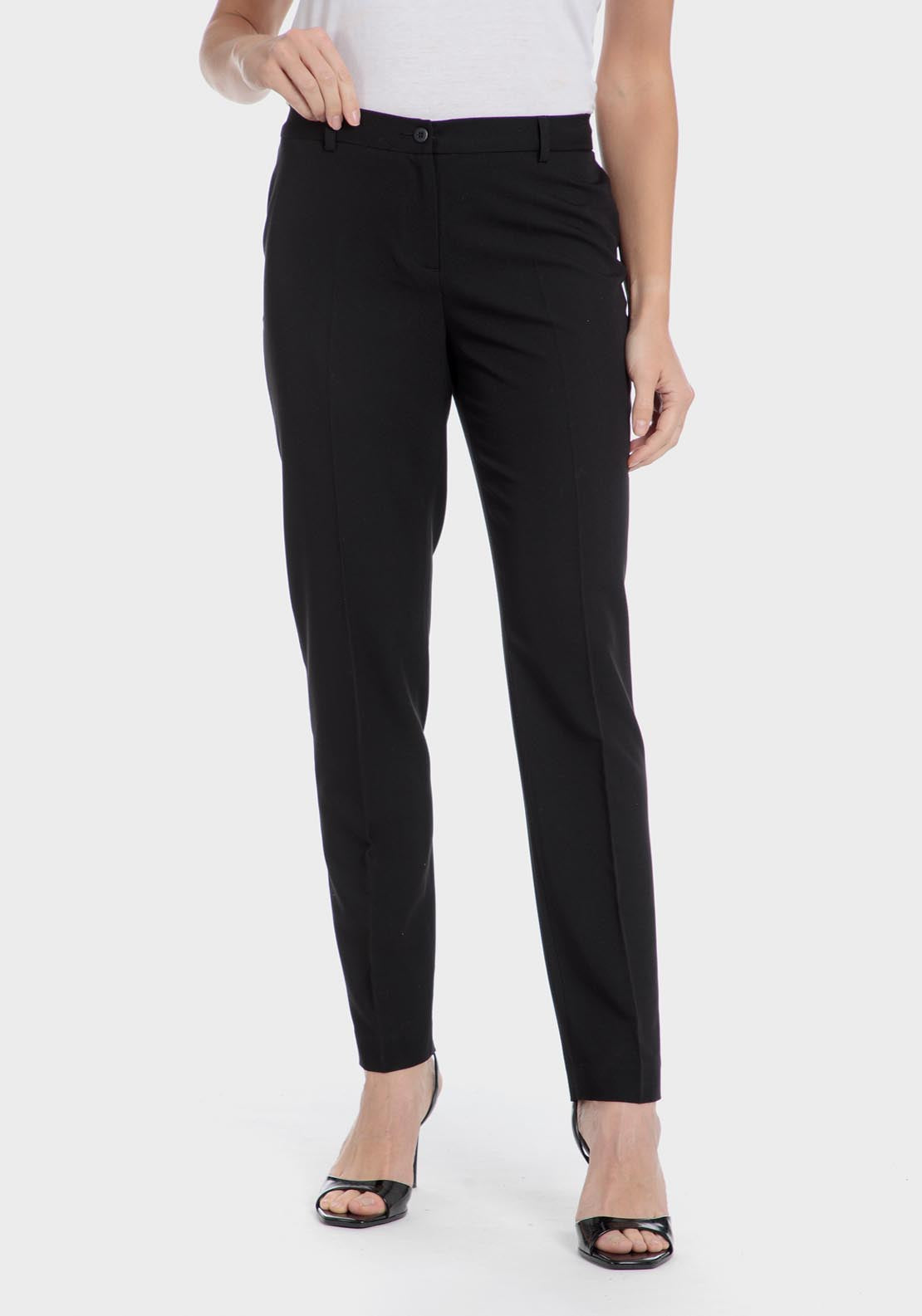 Punt Roma Viscose trousers - Black 7 Shaws Department Stores