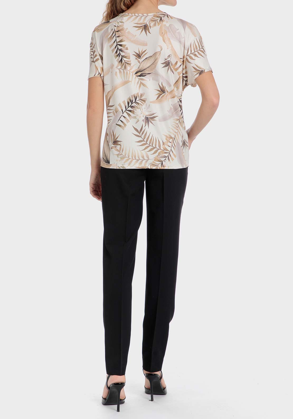 Punt Roma Viscose trousers - Black 4 Shaws Department Stores
