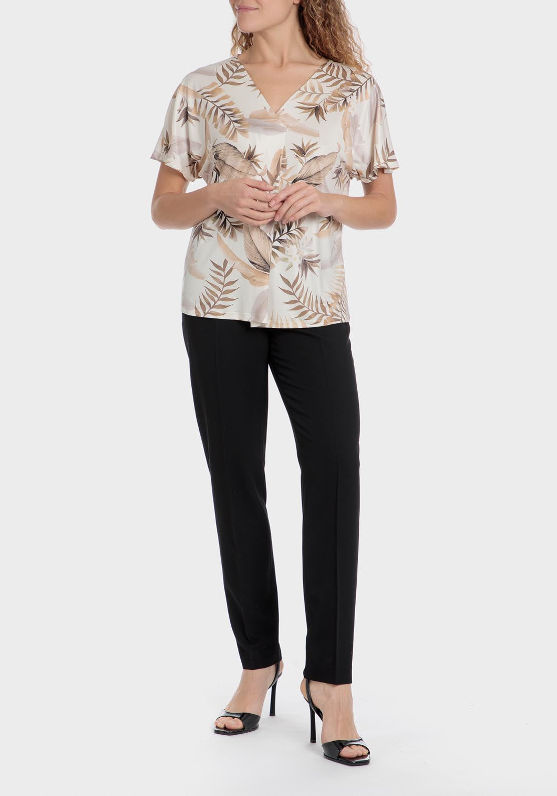 Punt Roma Viscose trousers - Black 5 Shaws Department Stores