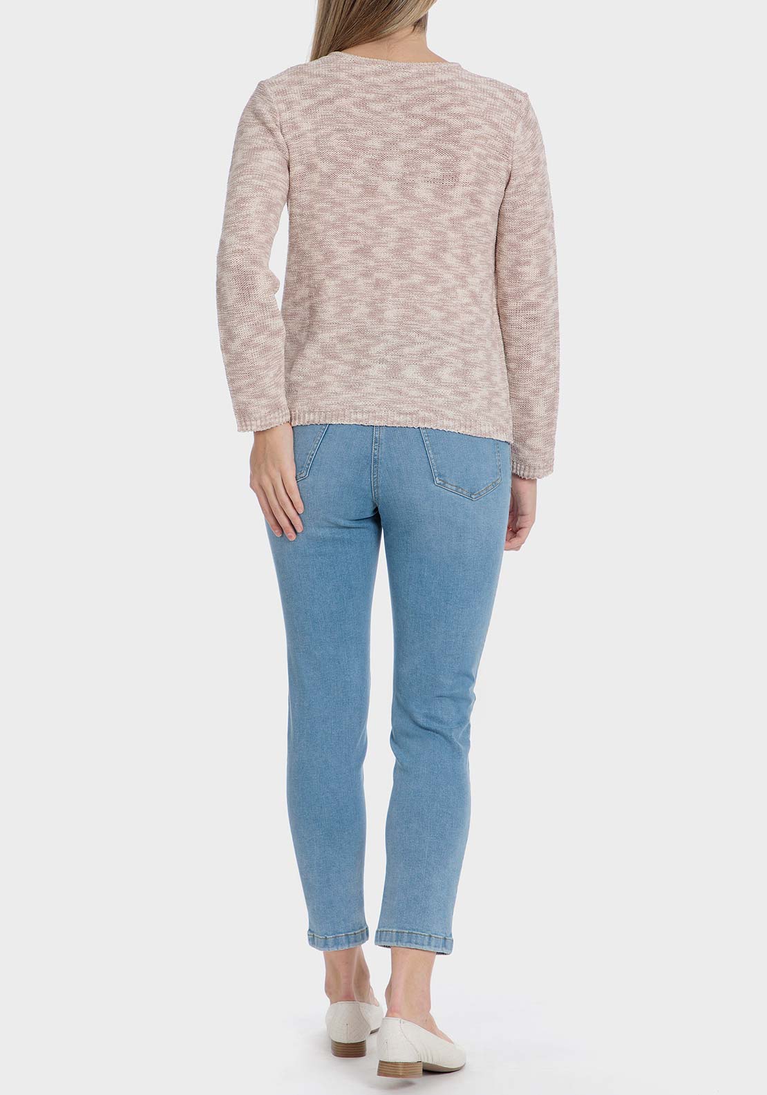Punt Roma Denim capri trousers - Blue Light Denim 4 Shaws Department Stores