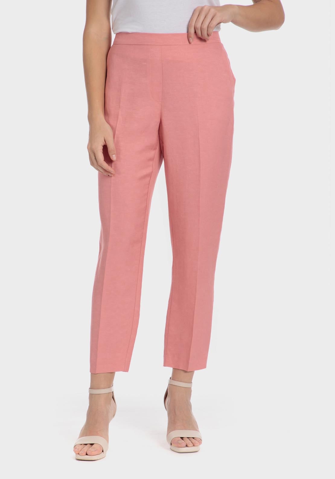 Punt Roma Pink trousers - Pink 8 Shaws Department Stores