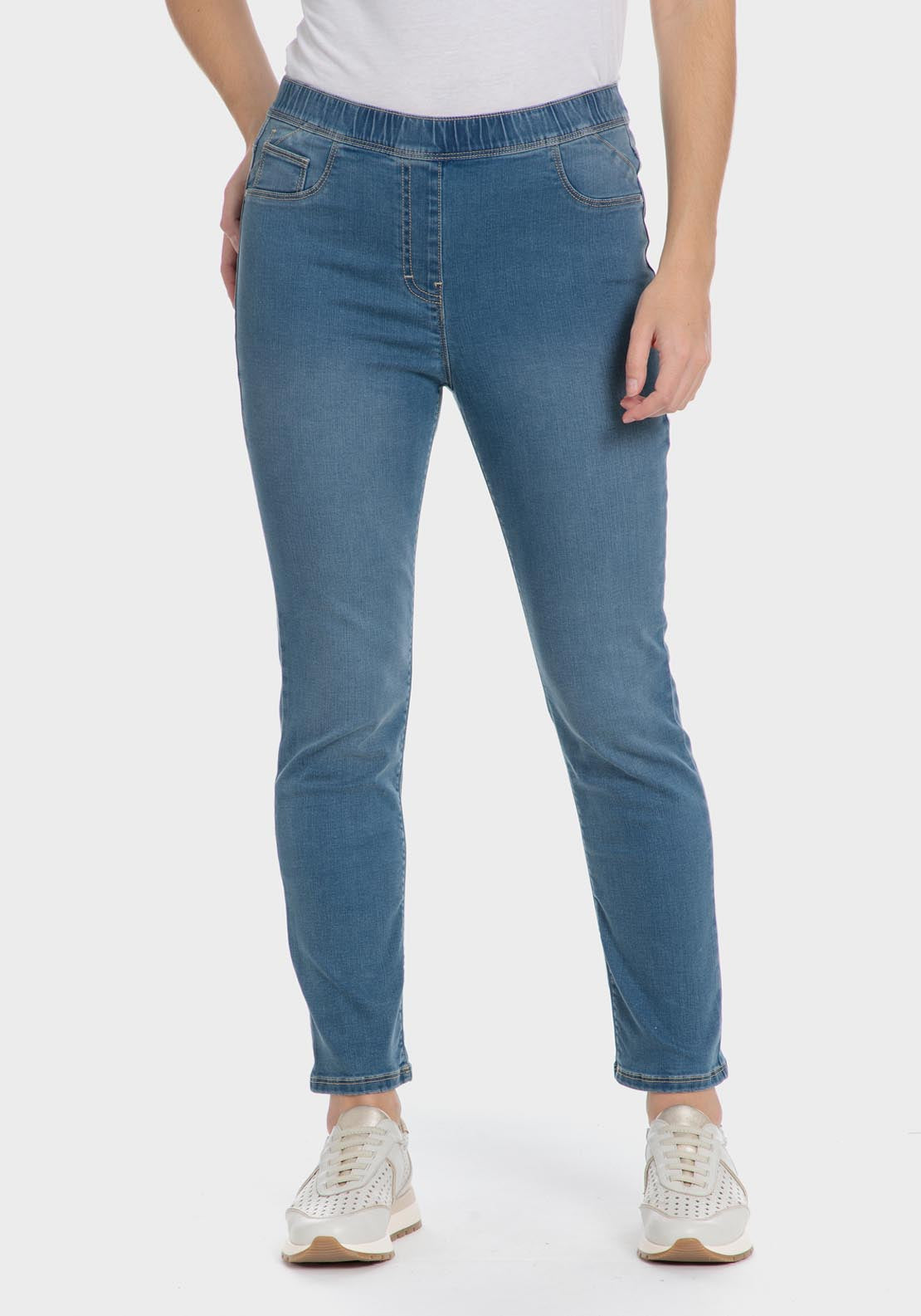 Punt Roma Super skinny trousers - Blue Light Denim 7 Shaws Department Stores