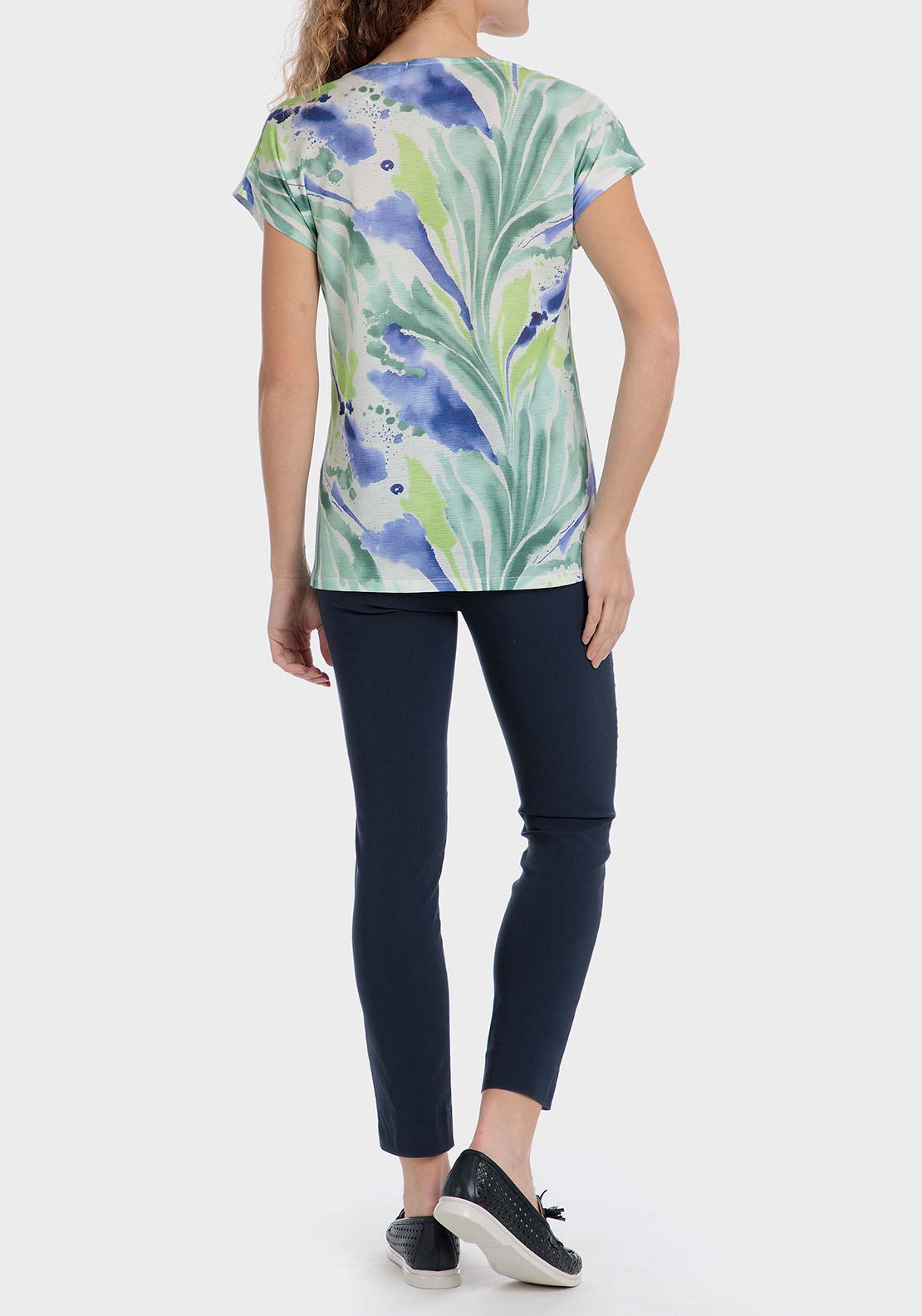 Punt Roma Capri trousers - Blue / Navy 4 Shaws Department Stores