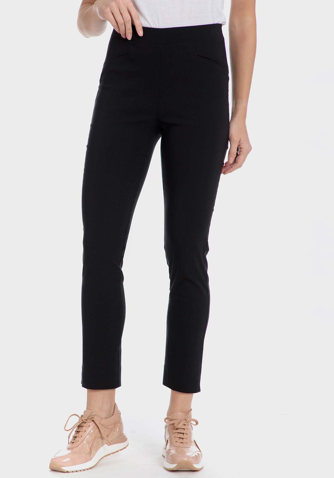 Punt Roma Capri trousers - Black 1 Shaws Department Stores