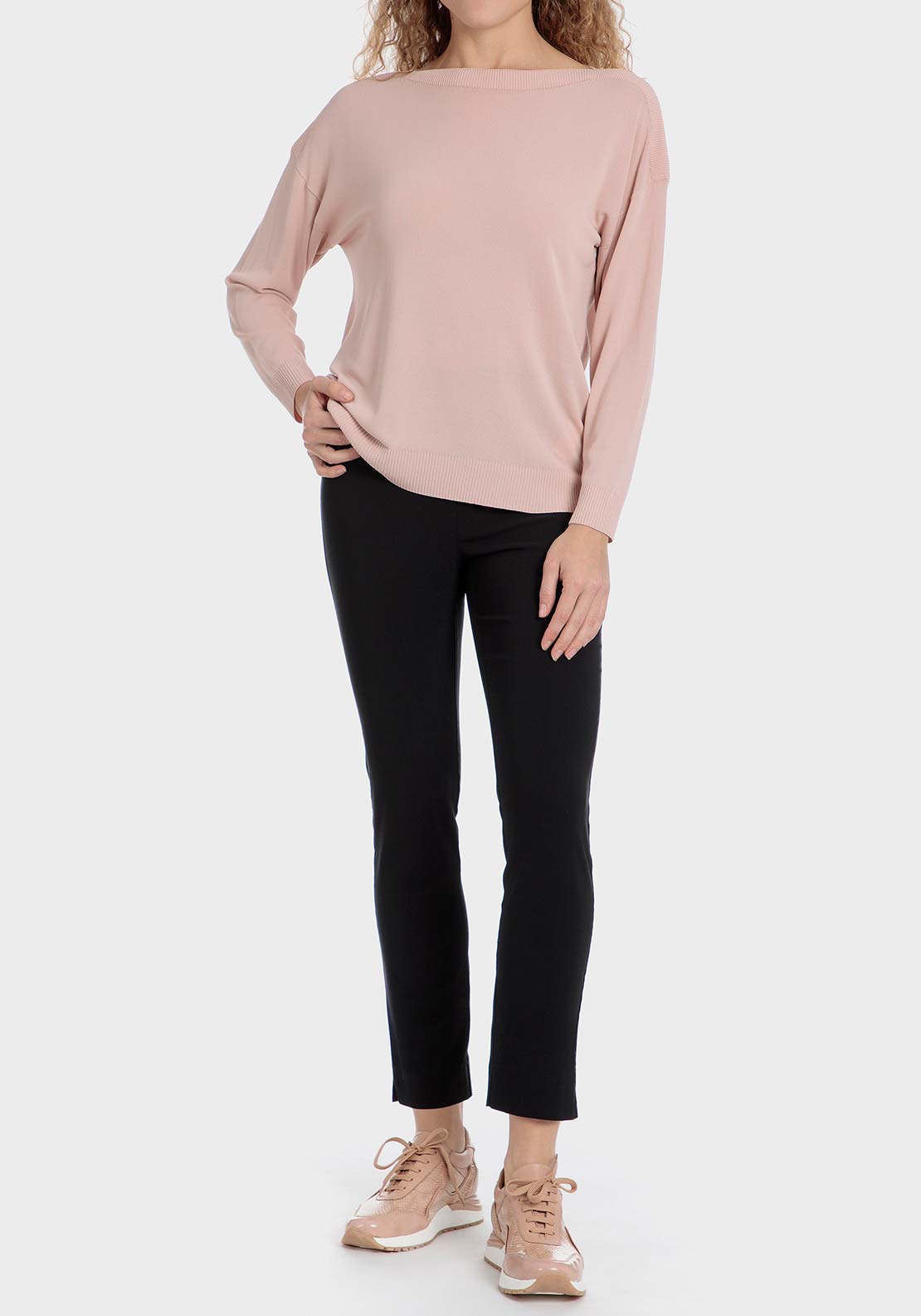 Punt Roma Capri trousers - Black 3 Shaws Department Stores