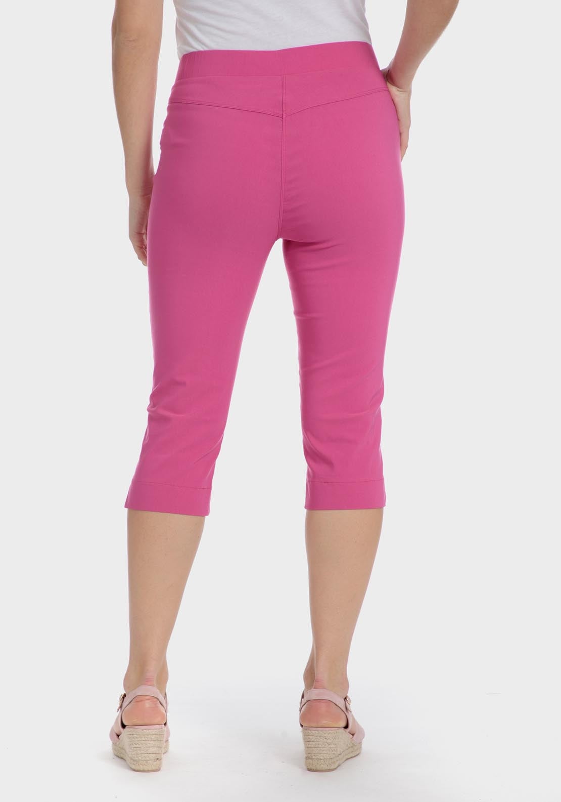 Punt Roma Cropped Trousers - Pink 2 Shaws Department Stores
