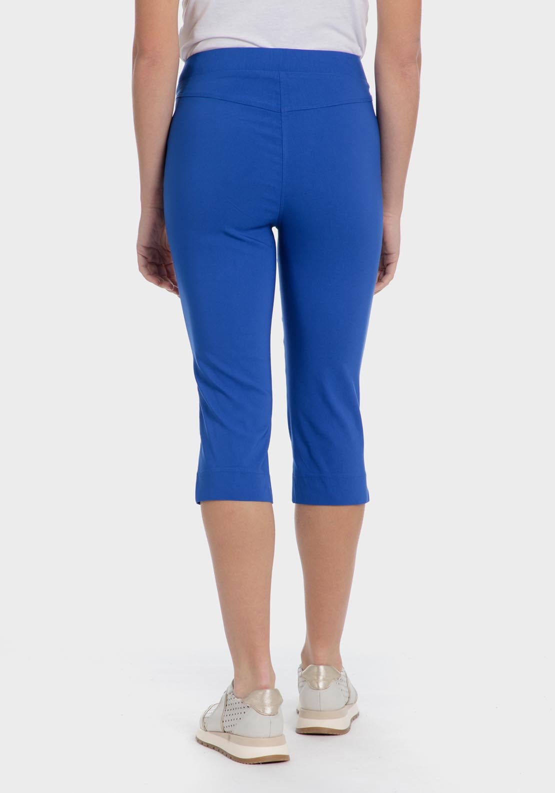 Punt Roma Cropped Trousers - Blue 2 Shaws Department Stores