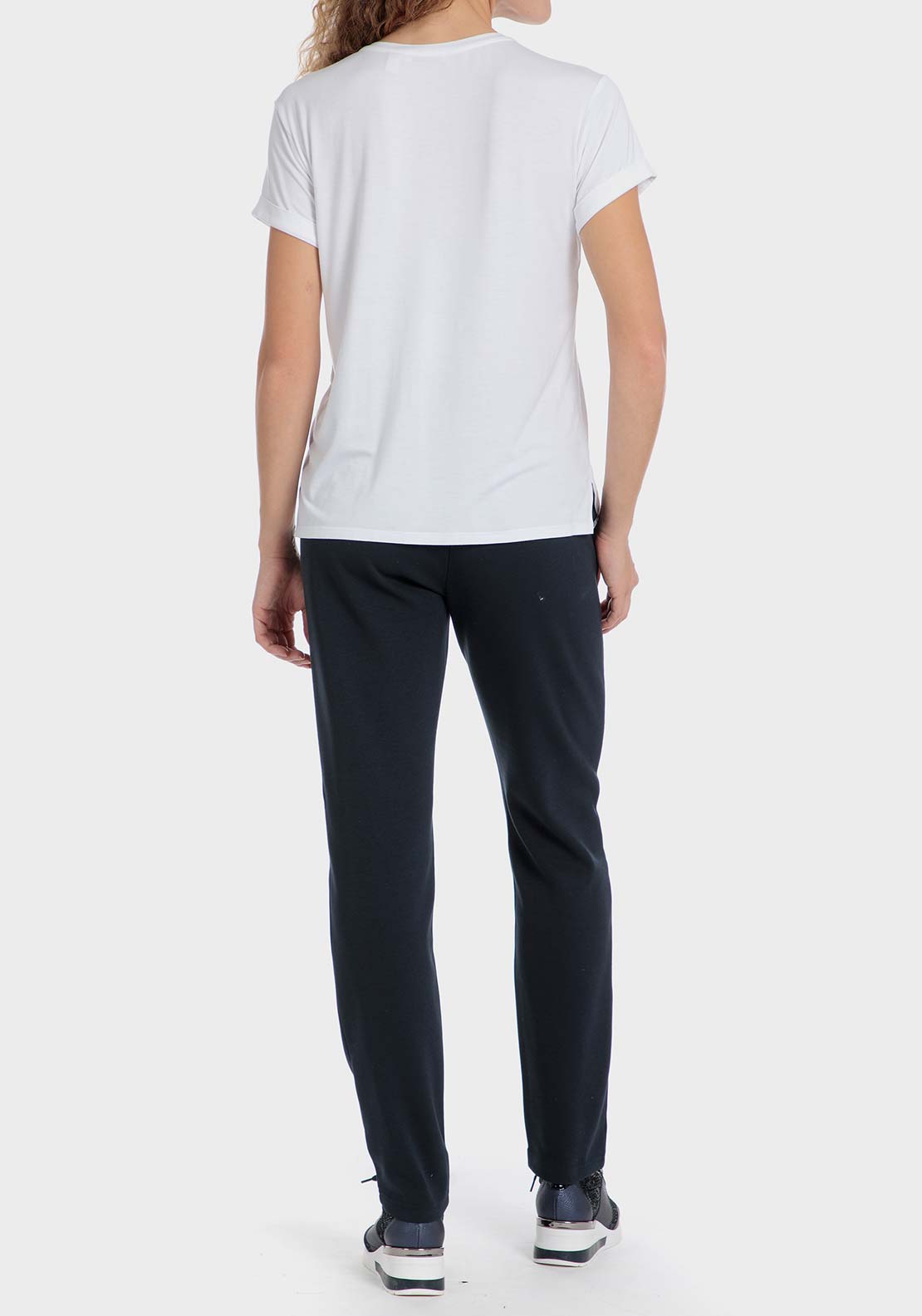 Punt Roma Comfy trousers - Blue / Navy 4 Shaws Department Stores