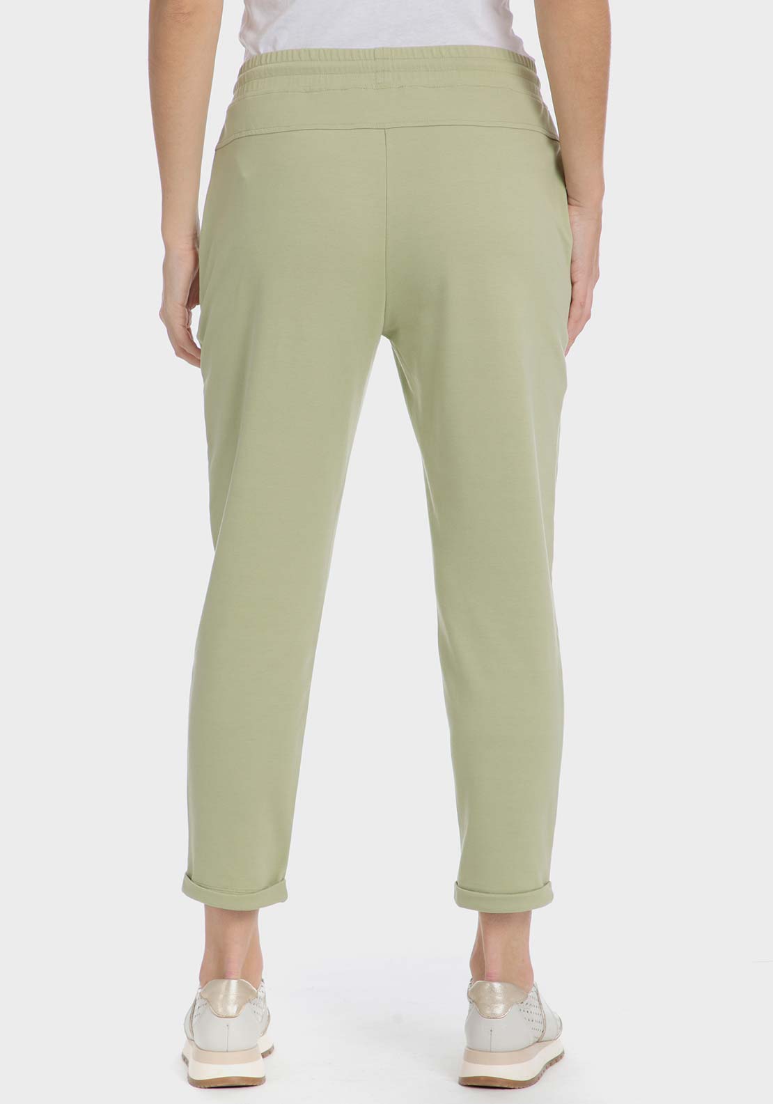 Punt Roma Comfy trousers - Green Sage 4 Shaws Department Stores