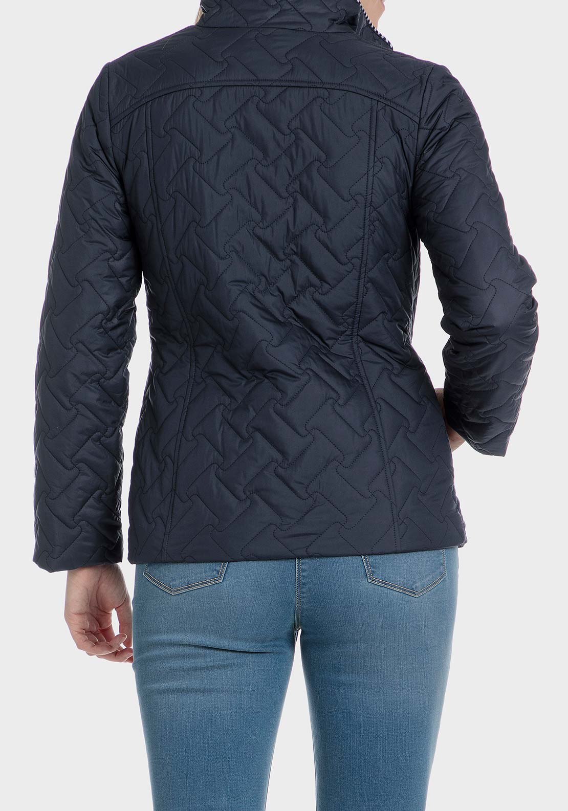 Punt Roma Padded parka jacket - Blue / Navy 2 Shaws Department Stores