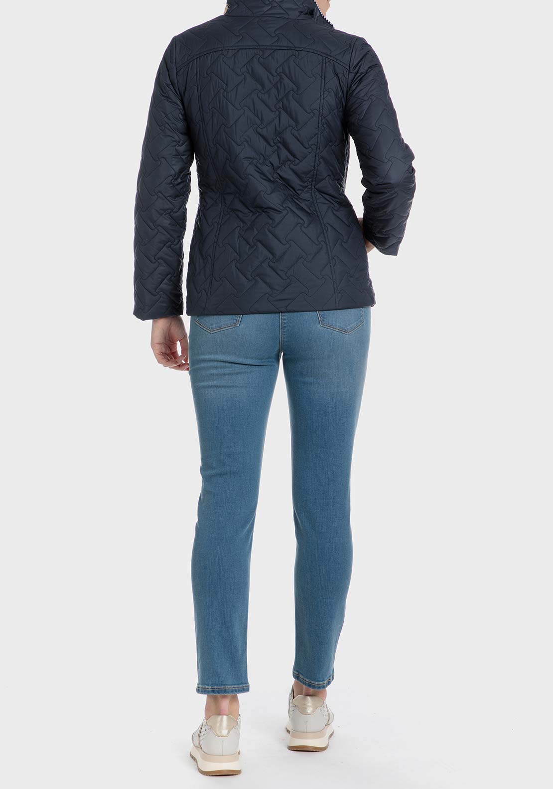 Punt Roma Padded parka jacket - Blue / Navy 4 Shaws Department Stores