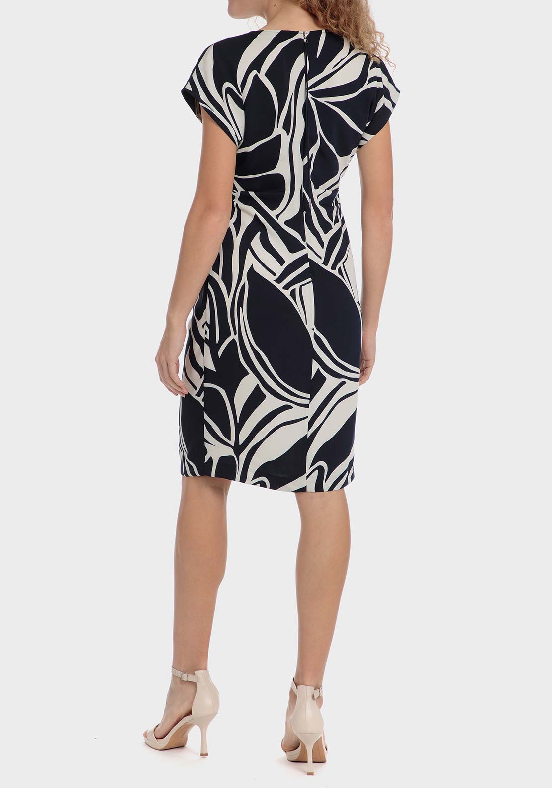 Punt Roma Printed dress - Blue / Navy 2 Shaws Department Stores