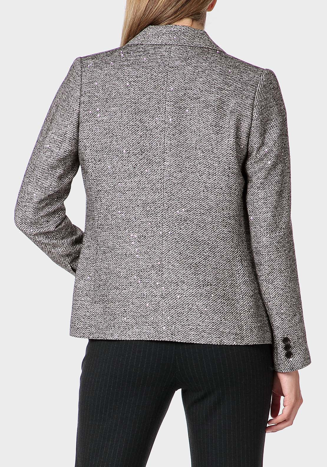 Punt Roma Sequins Blazer - Black 2 Shaws Department Stores