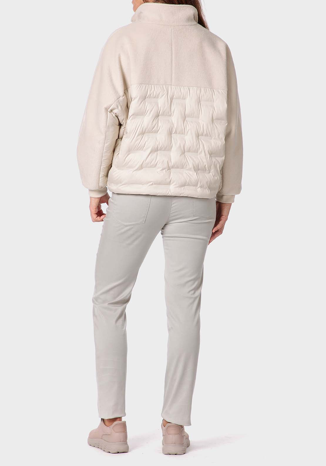 Punt Roma Padded Jacket - Beige 4 Shaws Department Stores